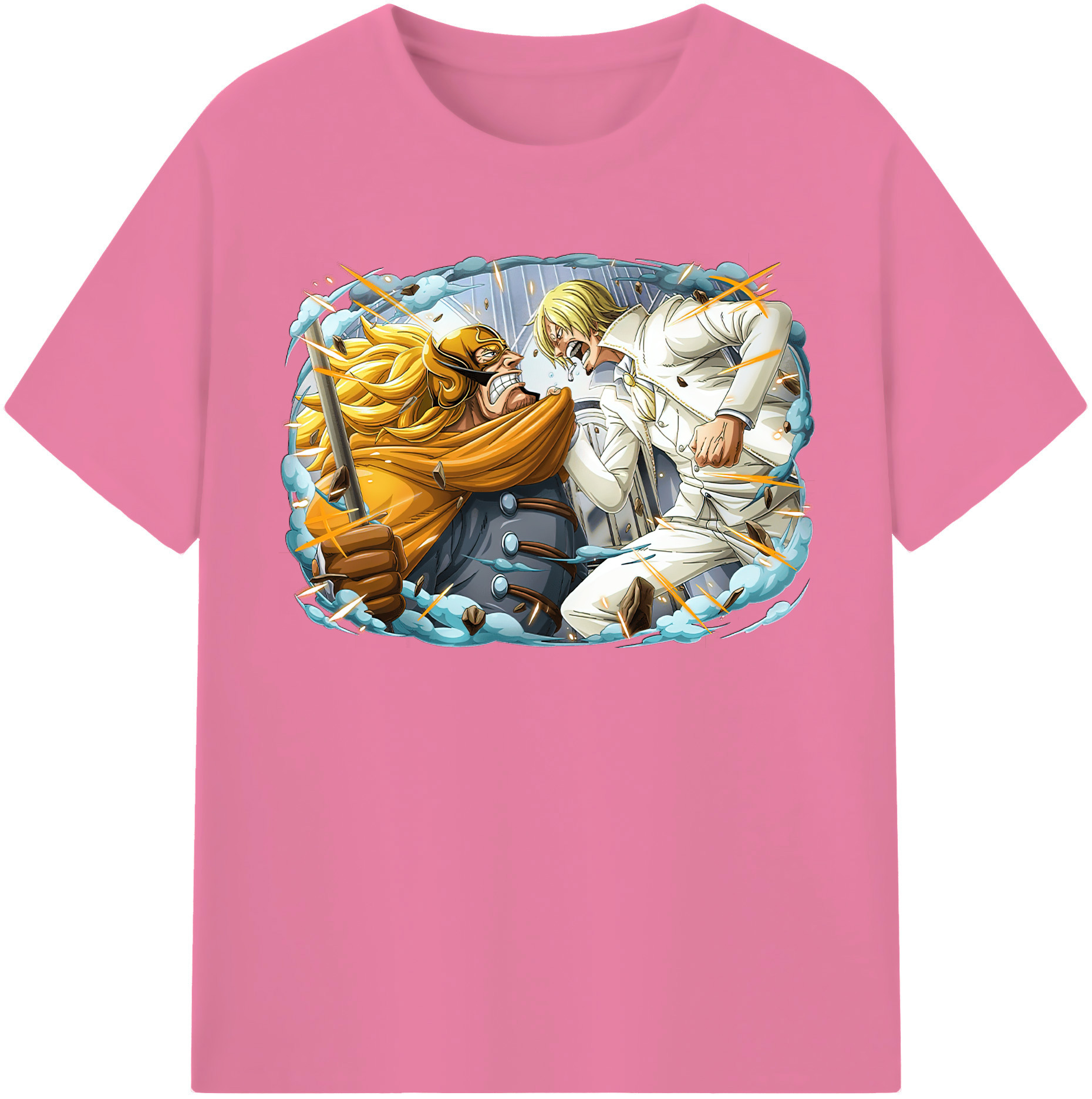 ワンピース サンジ ONE PIECE Sanji 綿100％半袖Tシャツ（フロントプリント）